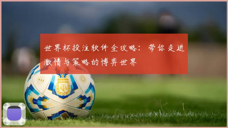 世界杯投注软件全攻略:带你走进激情与策略的博弈世界